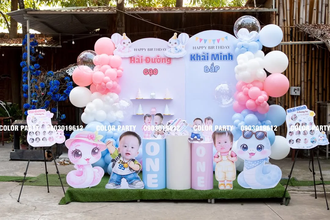 Nhấn để phóng to Chúc mừng thôi nôi Hải Đường & Khải Minh (Gạo & Bắp) 🎉 – ảnh 1