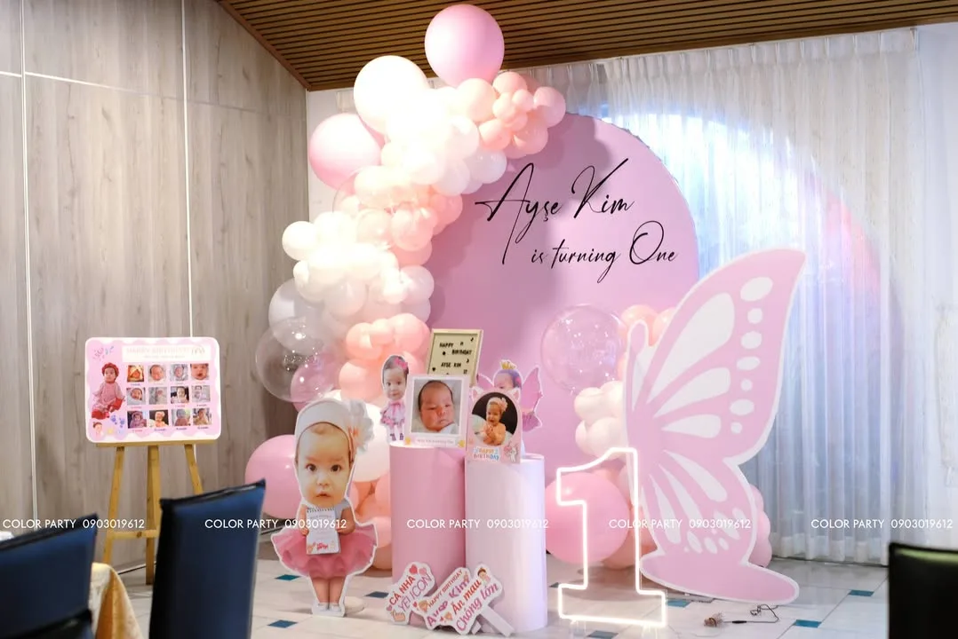 Nhấn để phóng to 🌸 A MAGICAL FIRST BIRTHDAY FOR LITTLE AYSE KIM 🎂✨ – ảnh 1
