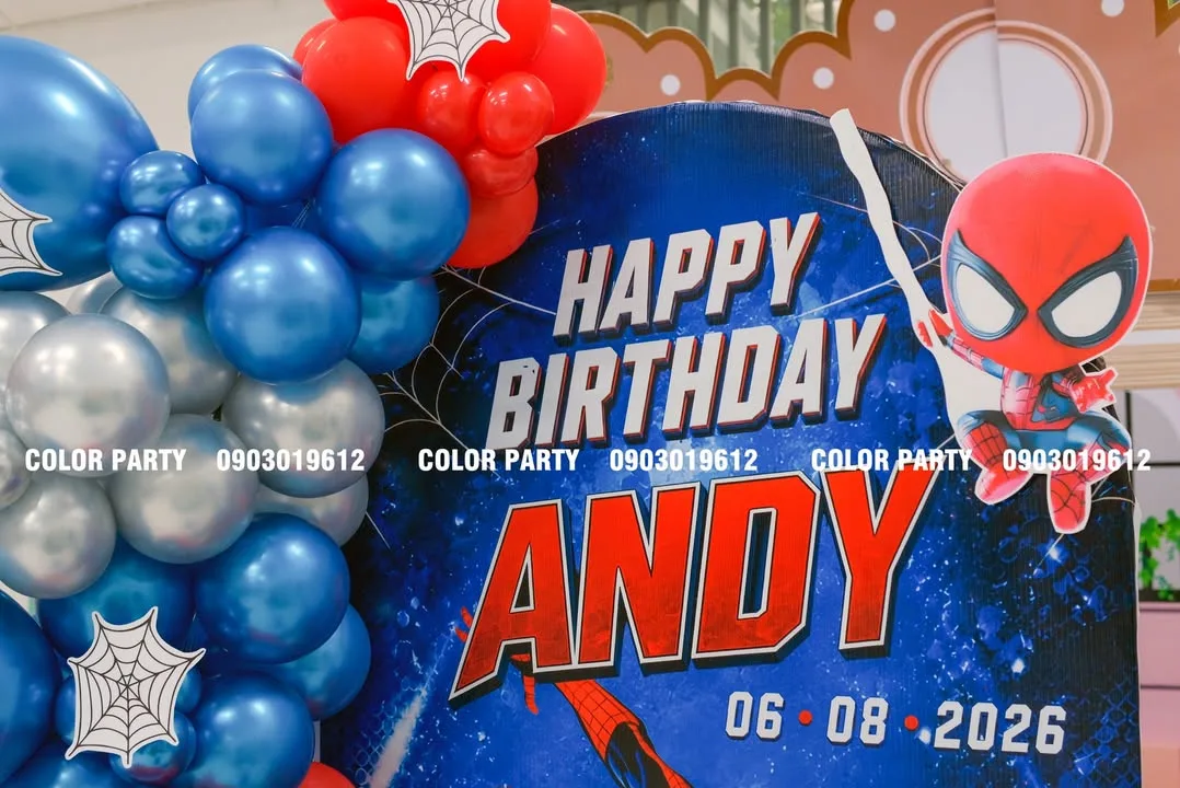 🎈 Chúc mừng Andy 4 tuổi cùng Spider-Man lên dây cót!