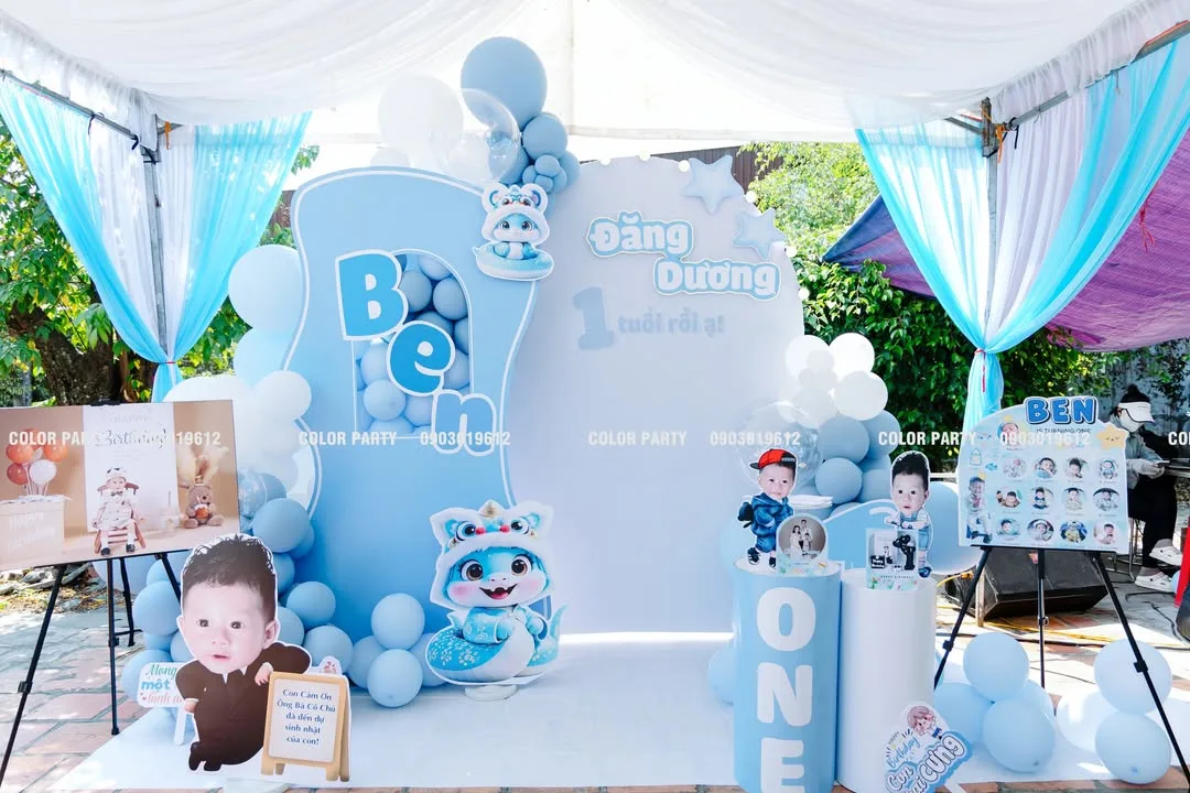 Nhấn để phóng to 💙Chúc mừng thôi nôi bé Đăng Dương tròn 1 tuổi 🎂💙 – ảnh 1