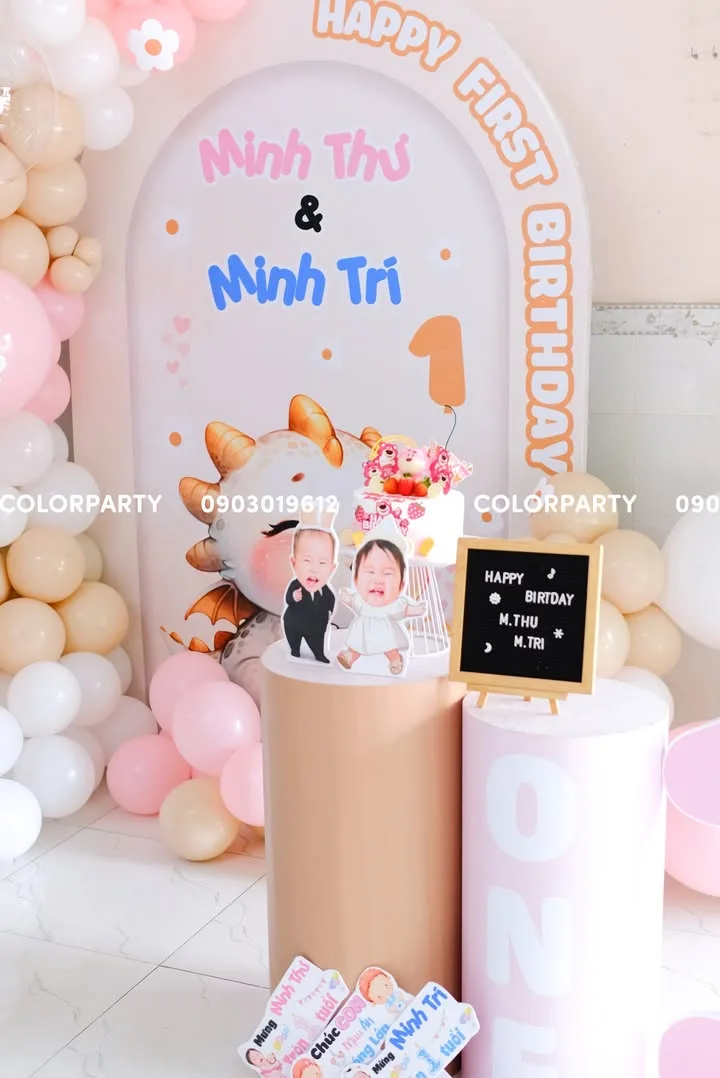 Nhấn để phóng to 🎉 Chúc mừng thôi nôi song sinh Minh Thư & Minh Trí 🎉 – ảnh 2