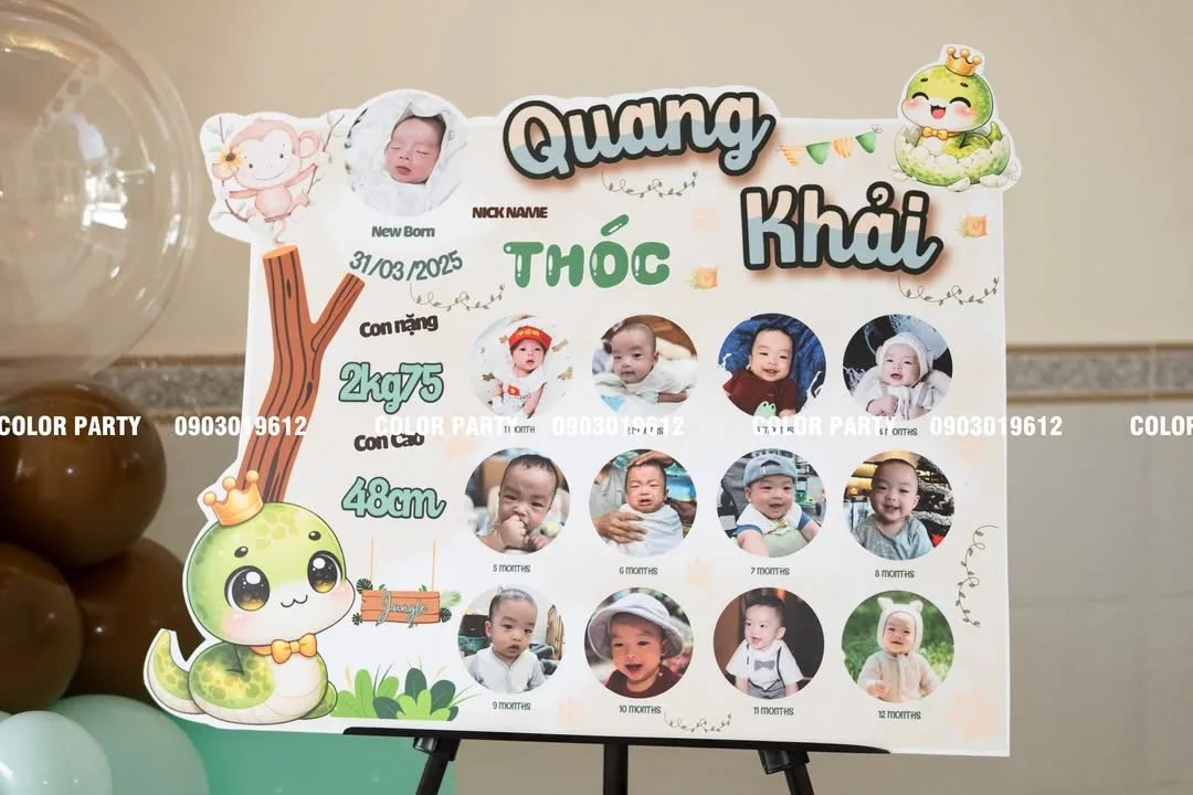 Nhấn để phóng to Chúc mừng thôi nôi bé Quang Khải 🎉💛💛 – ảnh 4