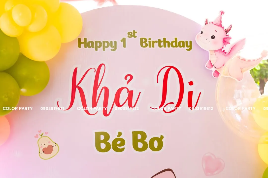 Nhấn để phóng to ✨ Happy 1st Birthday – Bé Khả Di ✨ – ảnh 1