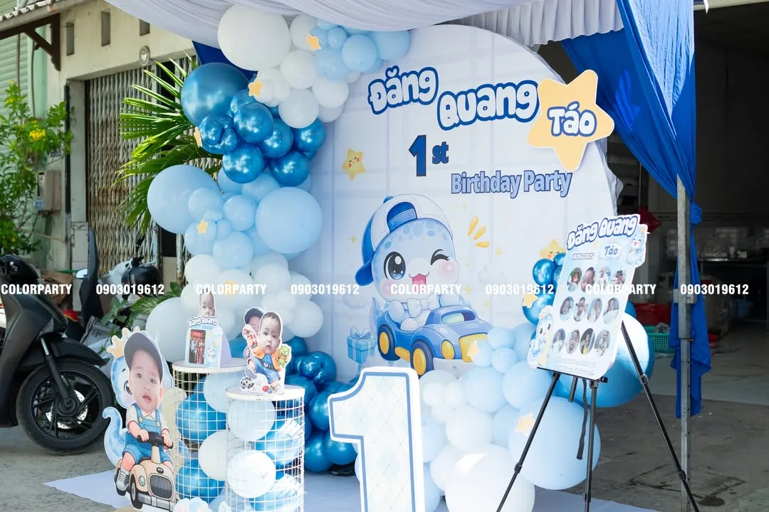 Nhấn để phóng to Chúc mừng thôi nôi bé Đăng Quang (Táo) tròn 1 tuổi 💙⭐ – ảnh 3