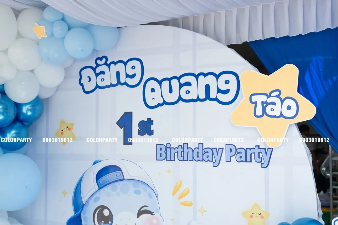 Nhấn để phóng to Chúc mừng thôi nôi bé Đăng Quang (Táo) tròn 1 tuổi 💙⭐ – ảnh 2