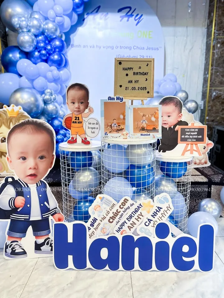 Nhấn để phóng to 🎉 Team ColorParty chào mừng sinh nhật bé An Hy! 🎈 – ảnh 2
