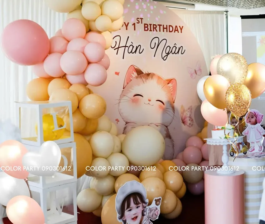 Nhấn để phóng to 🎉 Happy 1st Birthday bé Hàn Ngân – Bông hoa nhỏ của cả gia đình! 🎂 – ảnh 1