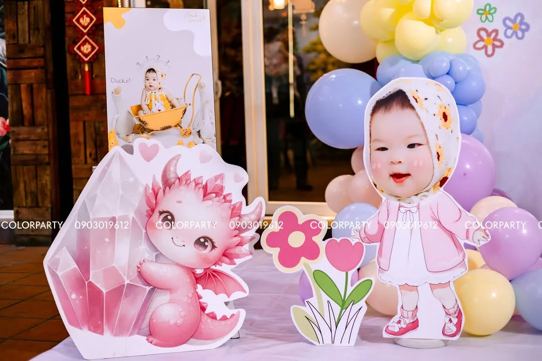 Nhấn để phóng to 🎀 Mừng thôi nôi bé Minh Vy – Bé cưng “đốn tim” cả team ColorParty 🎂 – ảnh 6