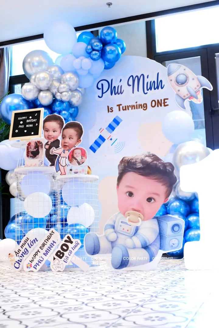 Nhấn để phóng to 🎉 Chúc mừng sinh nhật 1 tuổi của “phi hành gia nhí” Phú Minh! 🚀 – ảnh 3