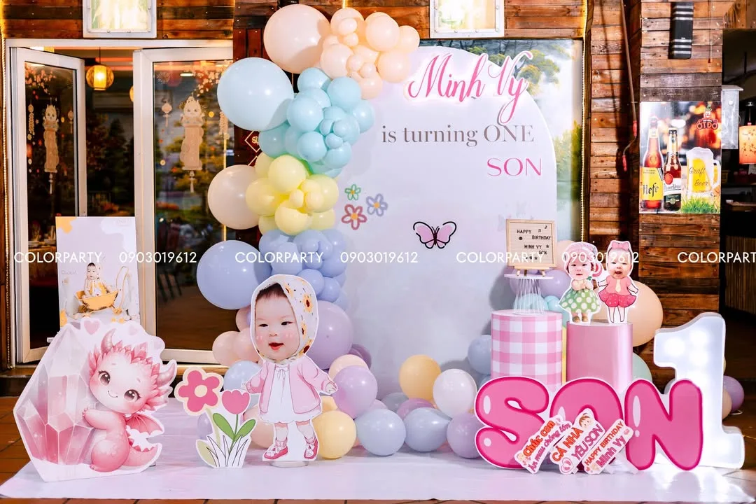 Nhấn để phóng to 🎀 Mừng thôi nôi bé Minh Vy – Bé cưng “đốn tim” cả team ColorParty 🎂 – ảnh 1