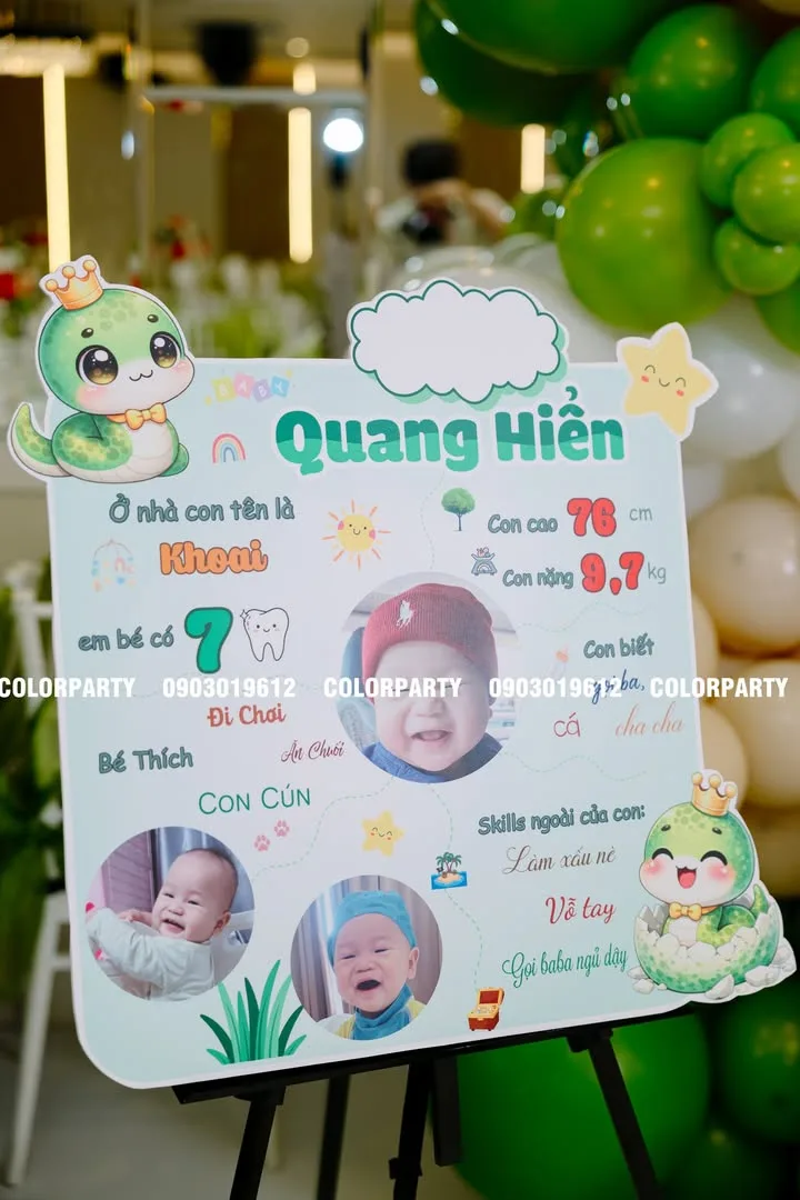 Nhấn để phóng to 🐍💚 Một tuổi rồi đó nha Quang Hiển! – ảnh 3